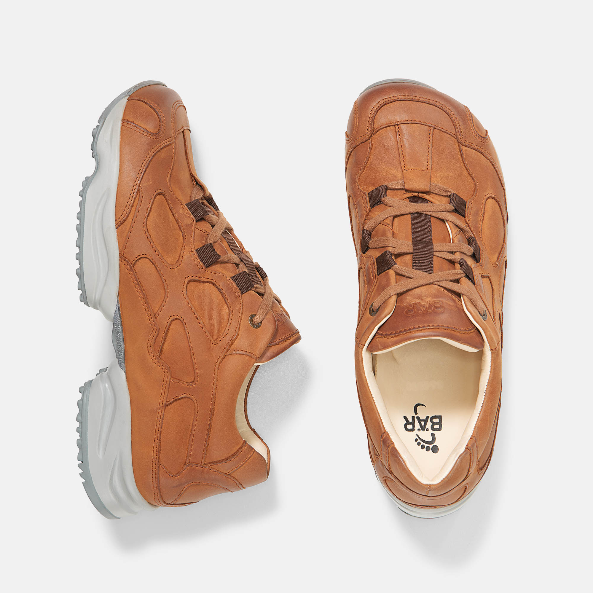 BÄR Schuhe Unisexschuhe Laufschuhe High Performance 2.5-L cognac Rindnappaleder Ansicht von oben