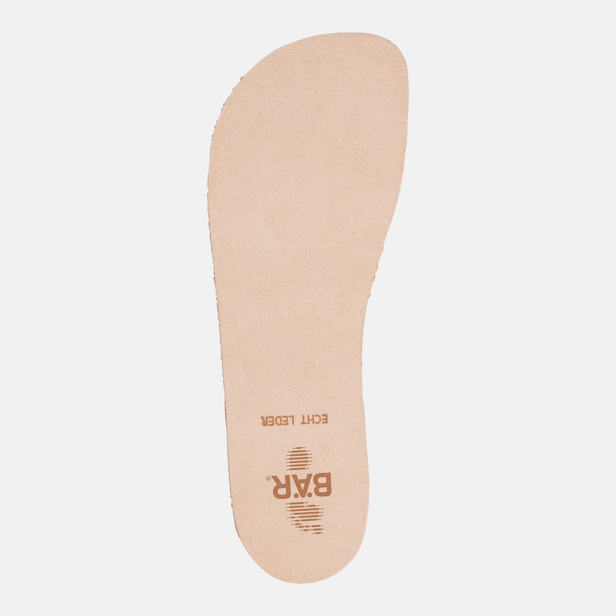 BÄR Schuhe Ledereinlegesohle 2mm Standard HE beige Leder Ansicht von oben