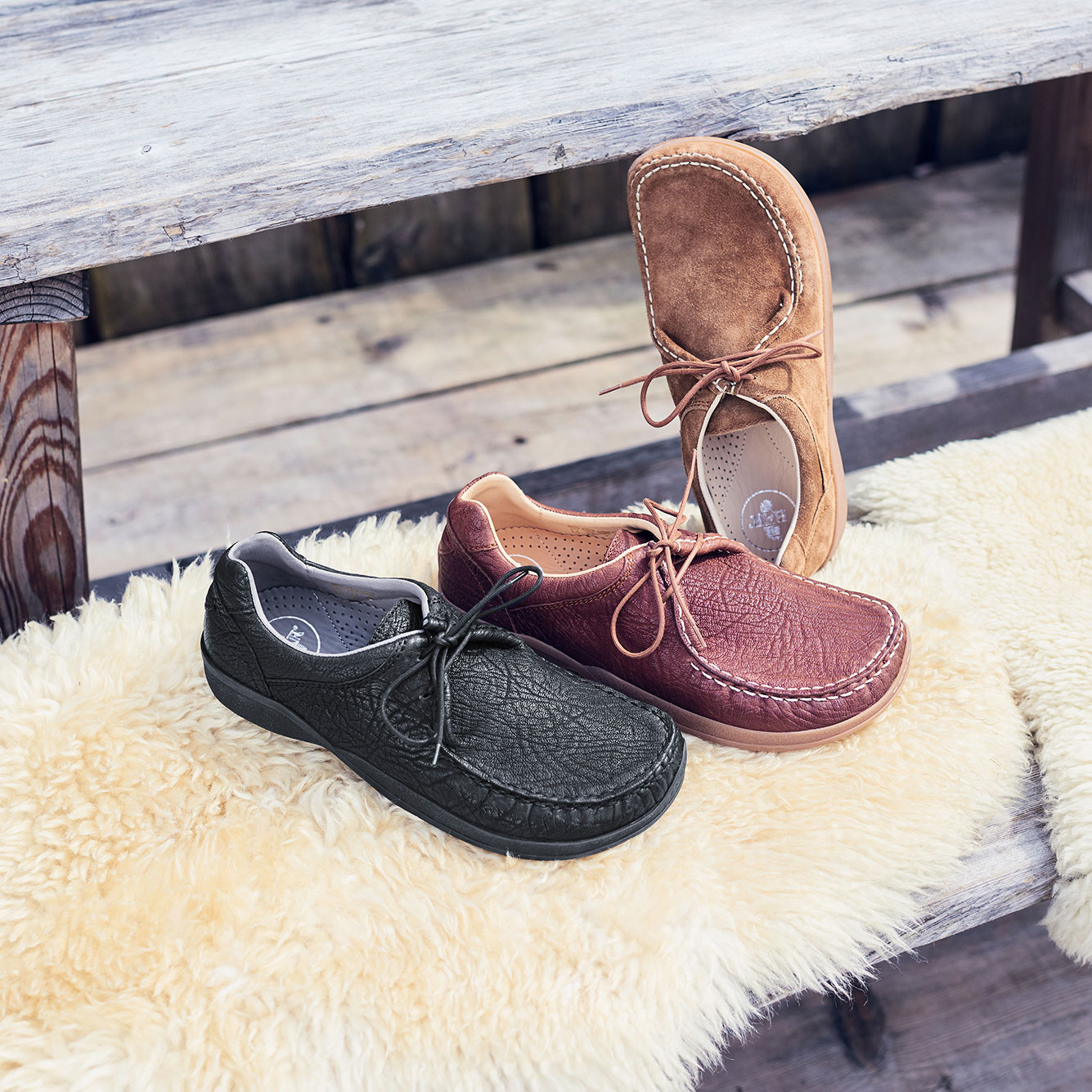 BÄR Schuhe Herrenschuhe Freizeitschuhe Agnello schwarz Mufflonleder Emotionsbild