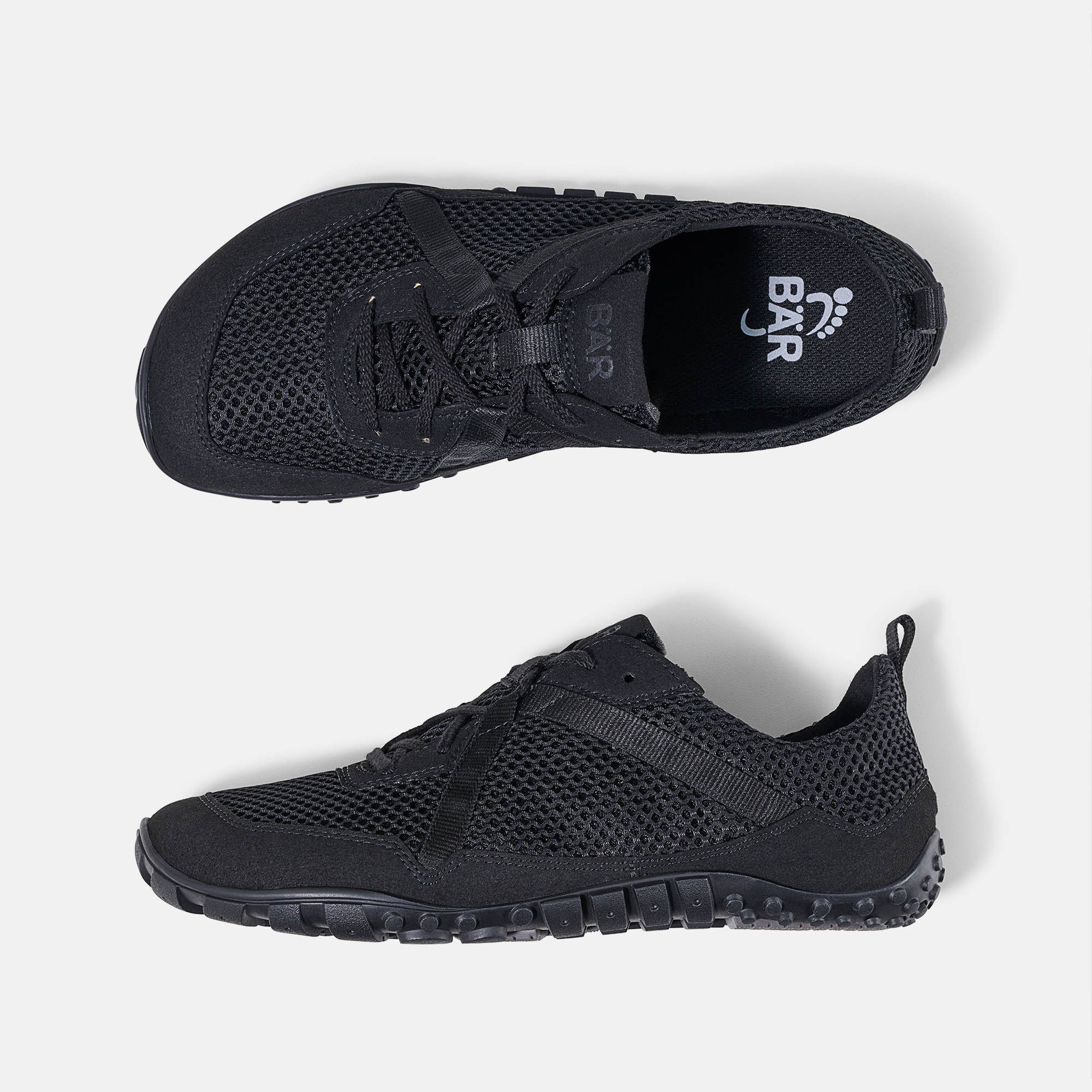 BÄR Schuhe Damenschuhe Sport Junis Tex schwarz Textil Ansicht von oben