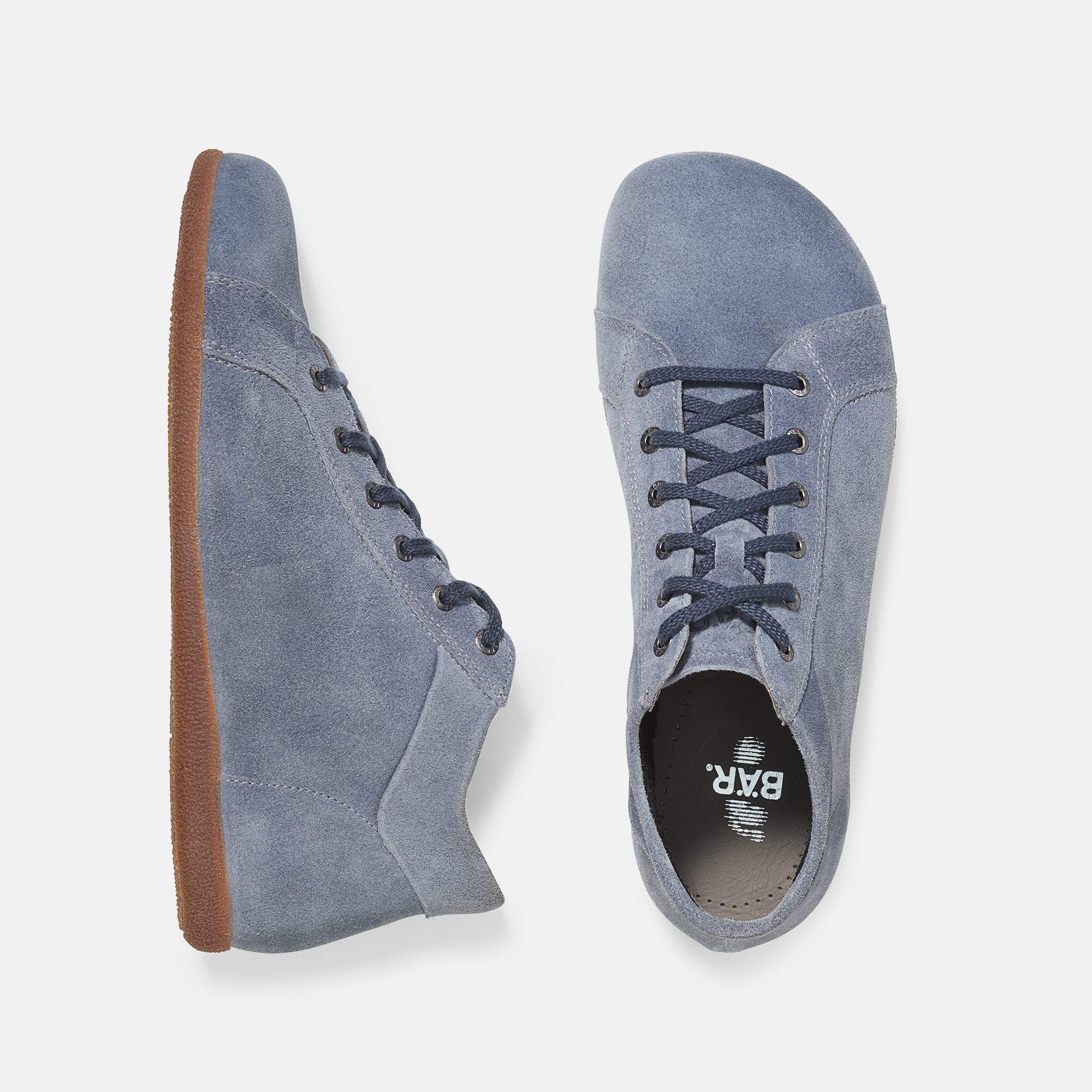 BÄR Schuhe Herrenschuhe Freizeitschuhe Markus jeans Rindveloursleder Ansicht von oben