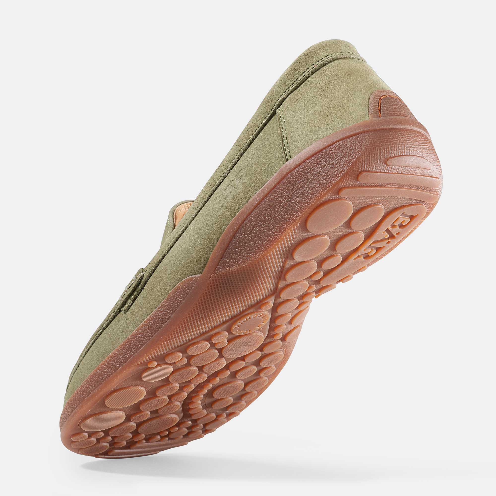 BÄR Schuhe Herrenschuhe Freizeitschuhe Apache oliv Rindnubukleder Seitenansicht