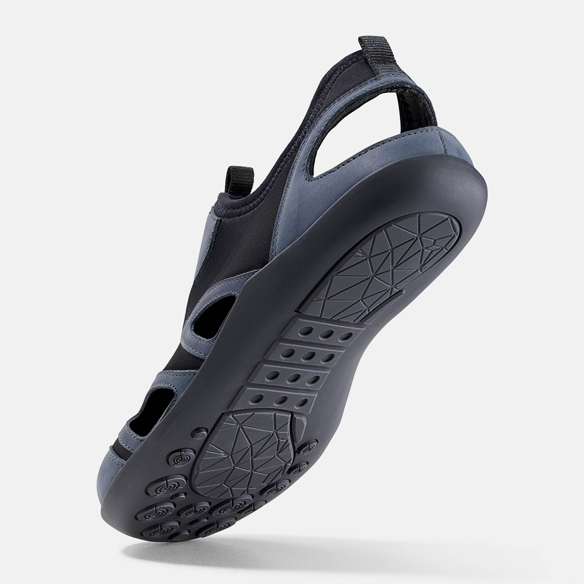 BÄR Schuhe Unisexschuhe Freizeitschuhe Tony dunkelblau/schwarz Neopren, Rindnappaleder Seitenansicht