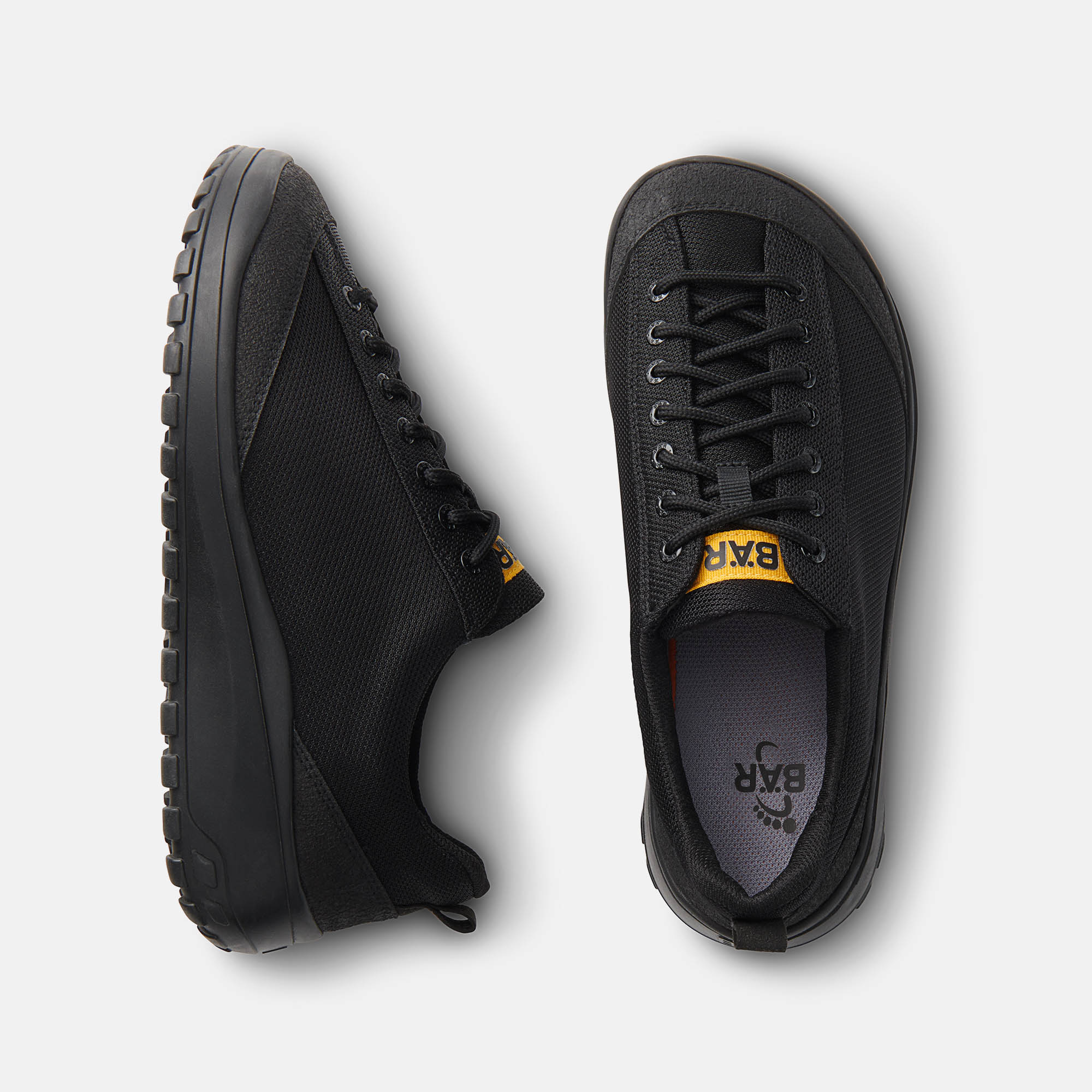 BÄR Schuhe Herrenschuhe Wanderschuhe Light Terrain schwarz Textil Ansicht von oben