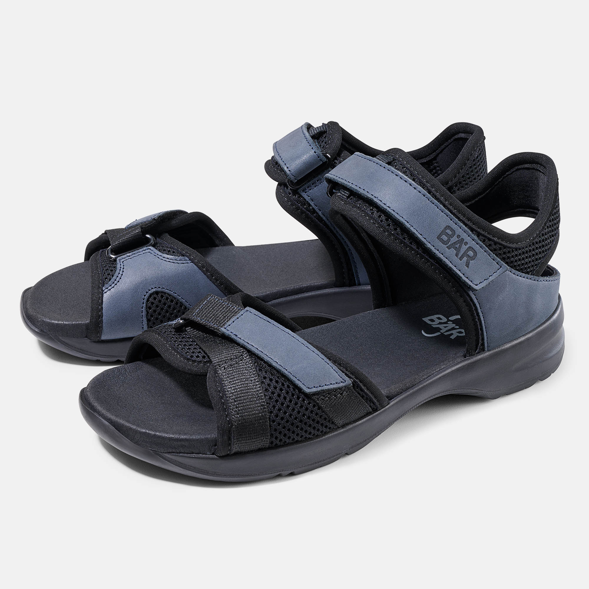 BÄR Schuhe Damenschuhe Alltag Jandia 2.0 schwarz/blau Textil, gefettetes Kalbnappa, Neopren Hauptbild