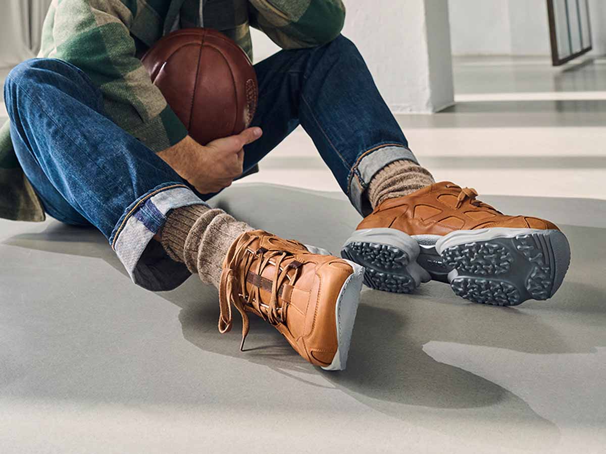 BÄR Schuhe Unisexschuhe Laufschuhe High Performance 2.5-L cognac Rindnappaleder Emotionsbild