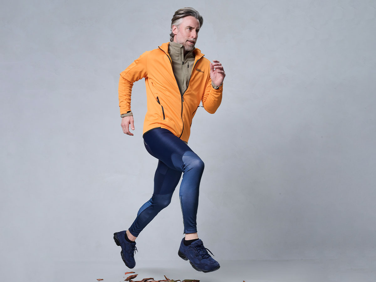 BÄR Schuhe Unisexschuhe Laufschuhe High Performance 2.5 oliv/gelb Mesh, Synthetisches Leder, Kalbveloursleder Emotionsbild