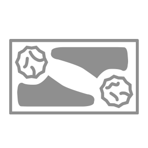 Abstract geometric wall art with circular design elements on a rectangular frame.