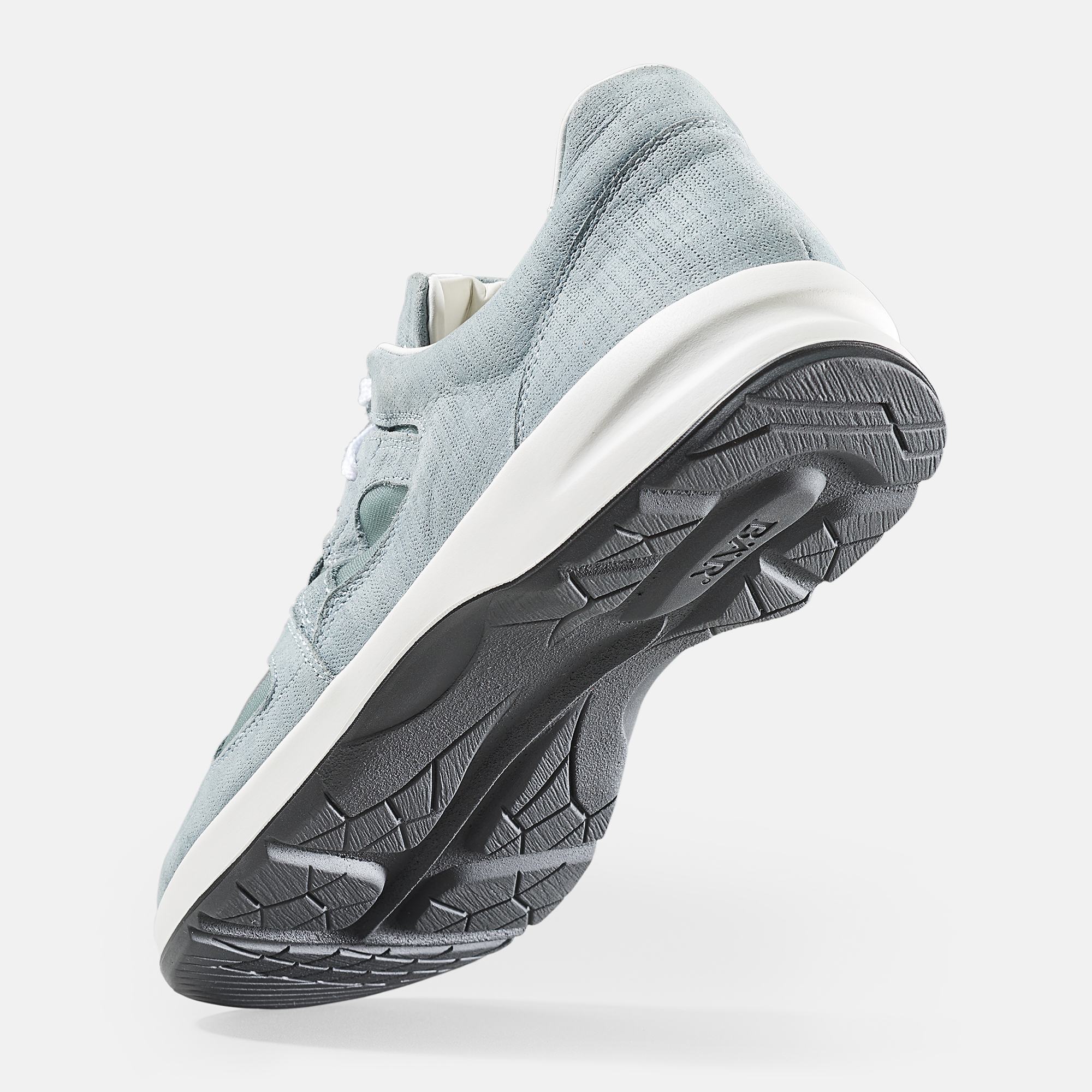 BÄR Schuhe Damenschuhe Freizeitschuhe Kayla hellblau Kalbveloursleder geprägt, Textil Seitenansicht