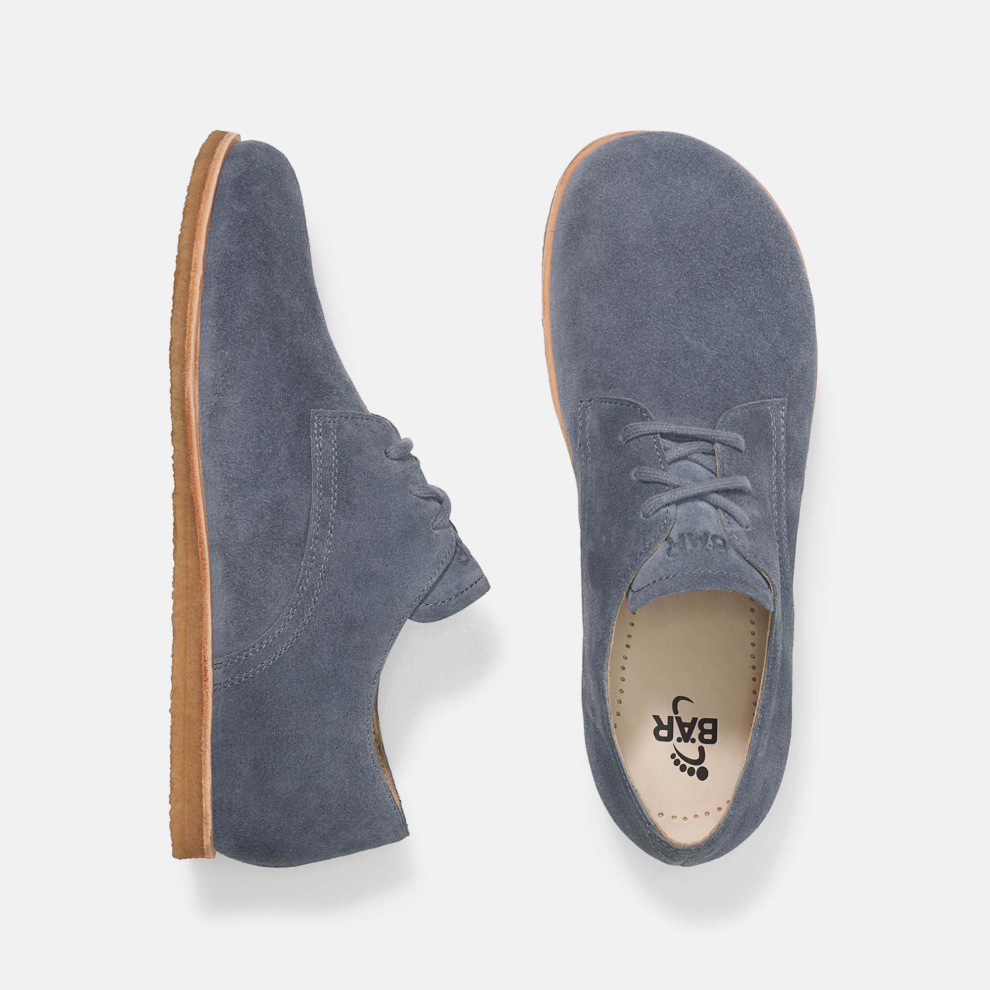 BÄR Schuhe Herrenschuhe Businessschuhe Clint jeans Rindveloursleder Ansicht von oben