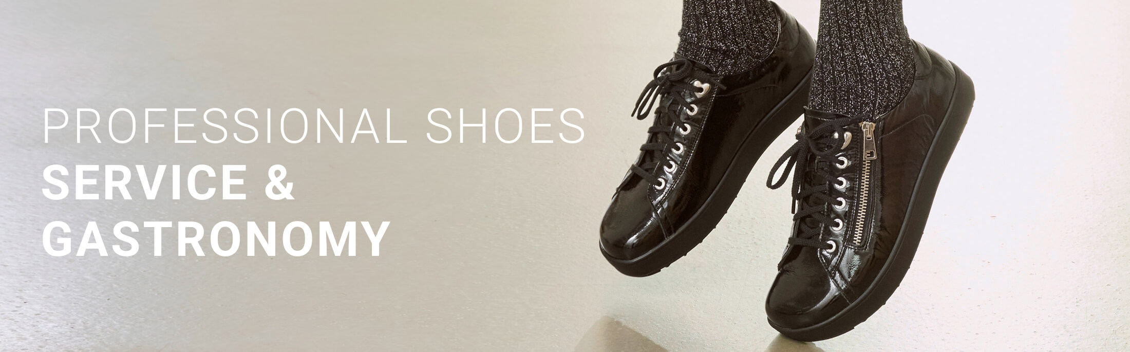 Black professional shoes for hospitality work