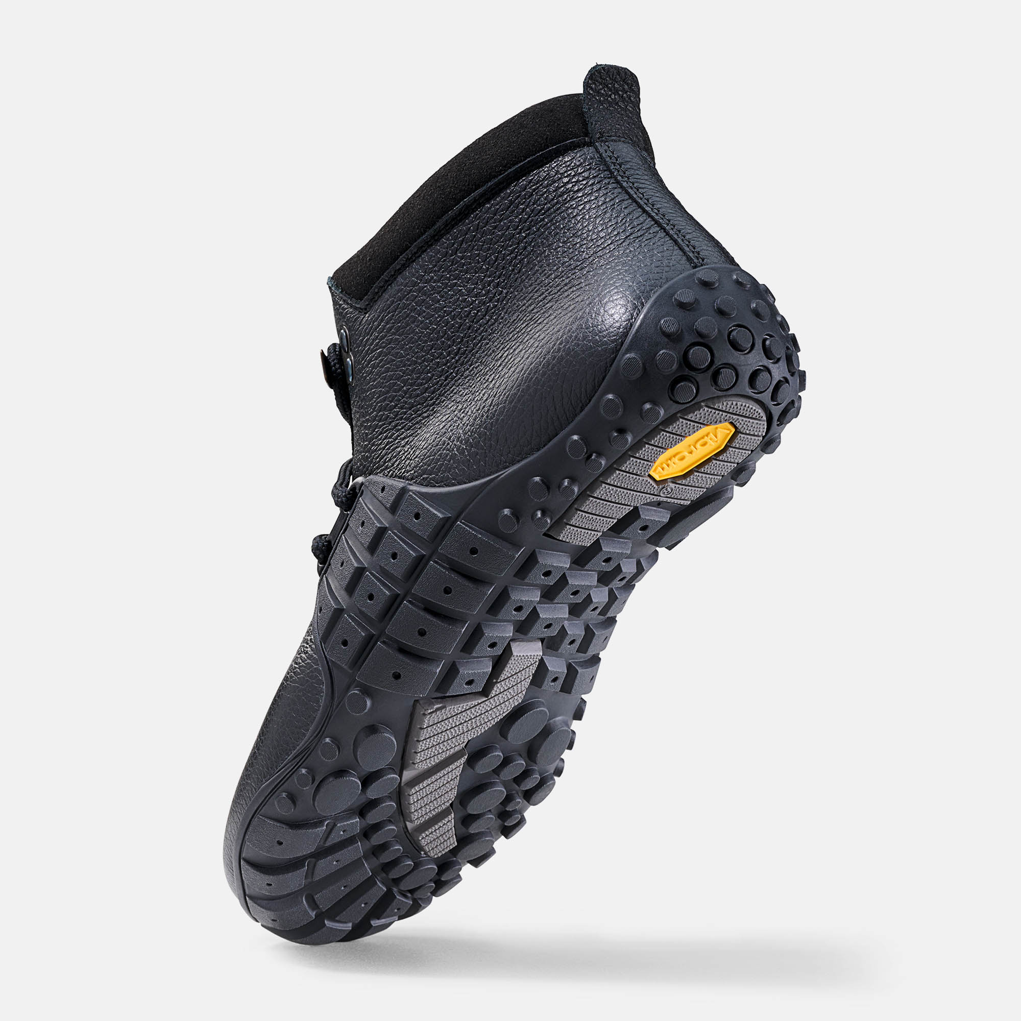 BÄR Schuhe Unisexschuhe Wanderschuhe Mountain Barefoot schwarz Rindnappaleder genarbt Seitenansicht