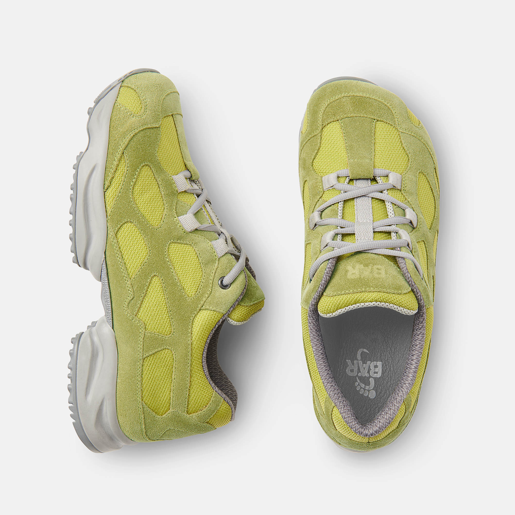 BÄR Schuhe Unisexschuhe Laufschuhe High Performance 2.5 limette Kalbveloursleder, Textil Ansicht von oben