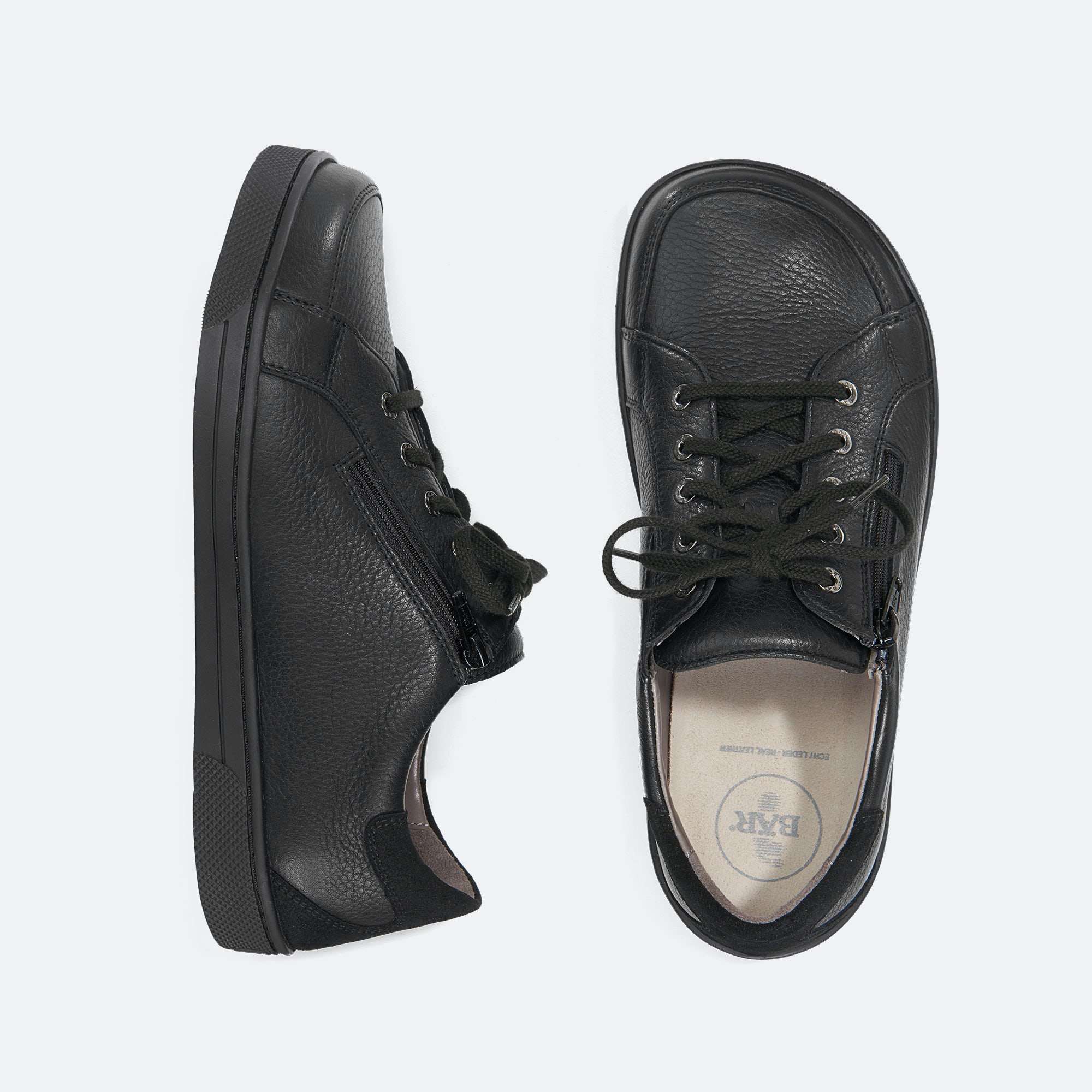 BÄR Schuhe Herrenschuhe Businessschuhe Sven schwarz Rindveloursleder wasserabweisend, Rindnappaleder wasserabweisend Ansicht von oben