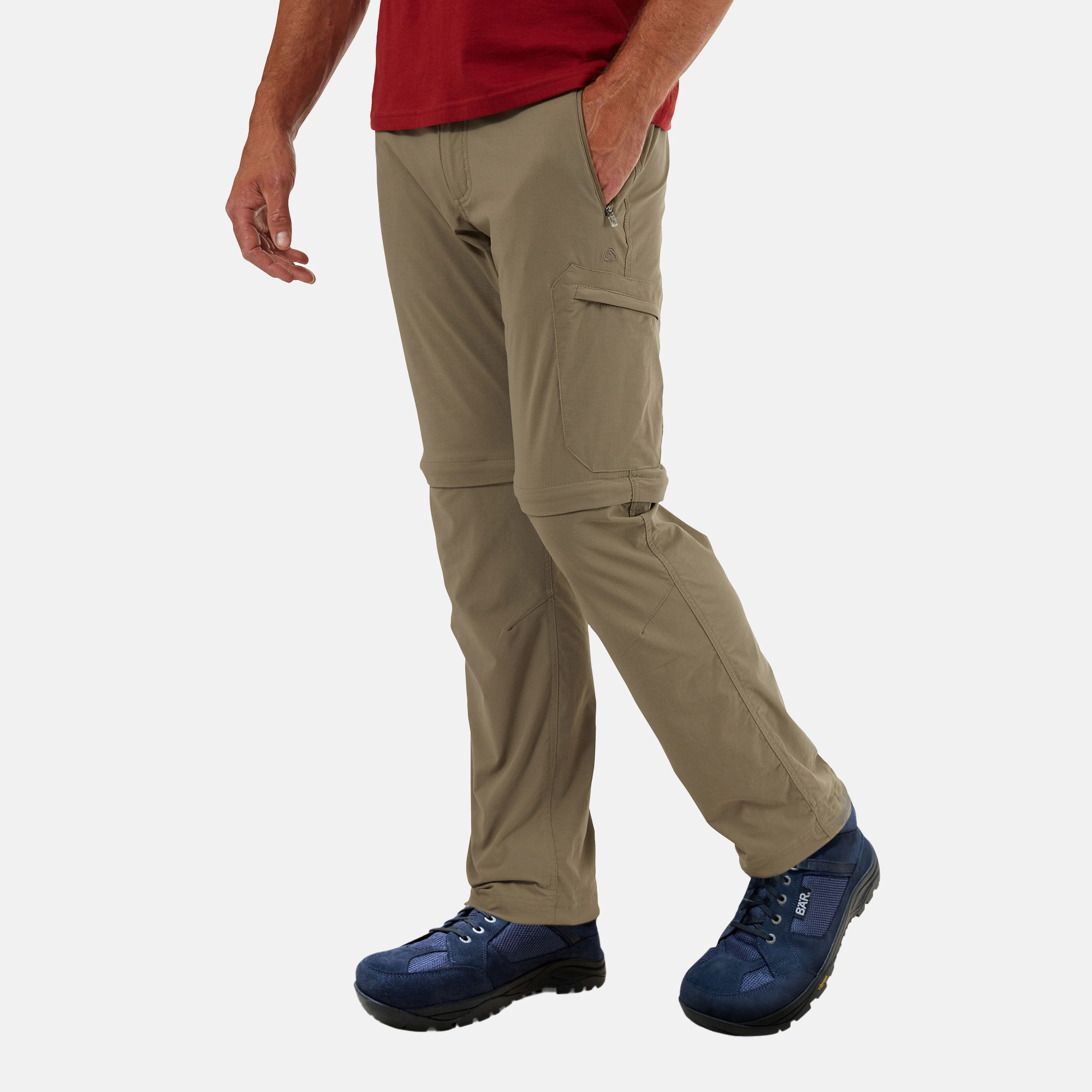 BÄR Schuhe Zip-Trekkinghose Herren oliv Hauptbild