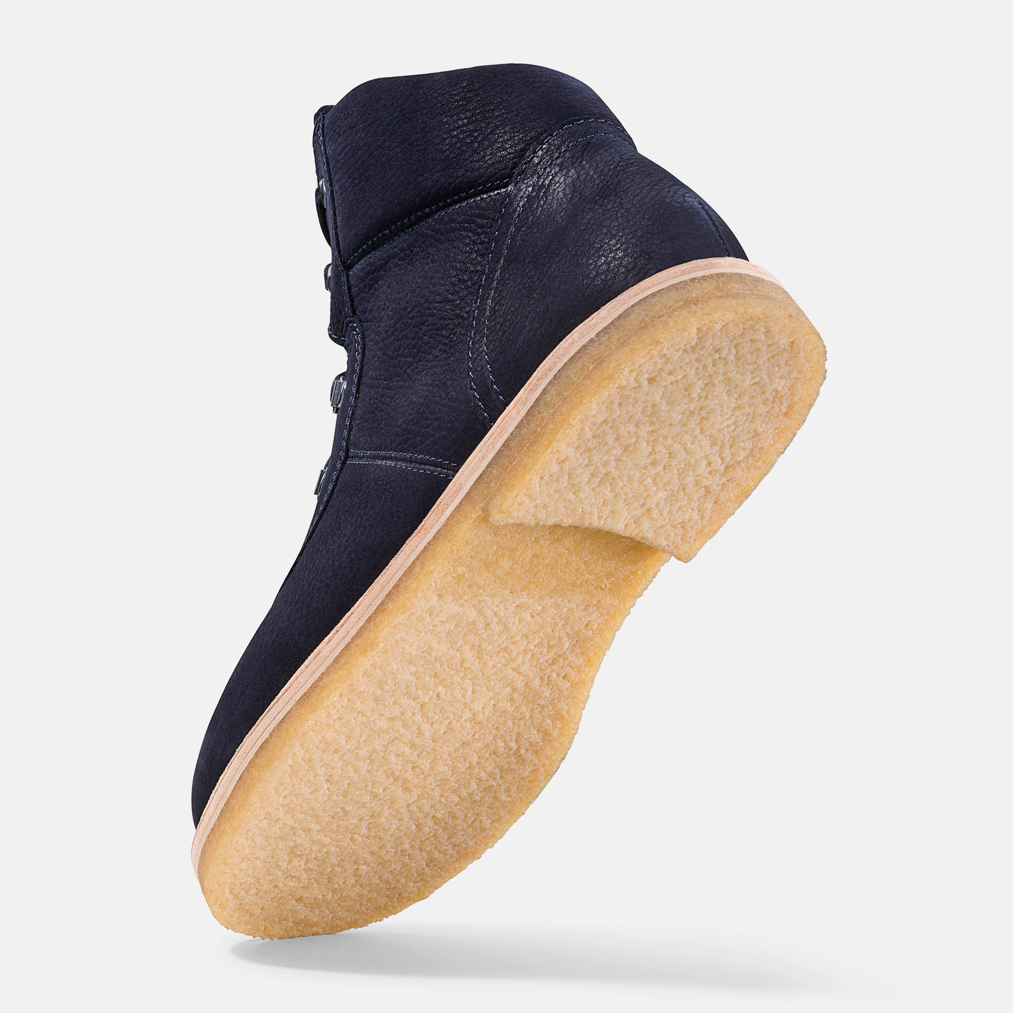 BÄR Schuhe Herrenschuhe Freizeitschuhe Roger dunkelblau Rindnubukleder wasserabweisend Seitenansicht