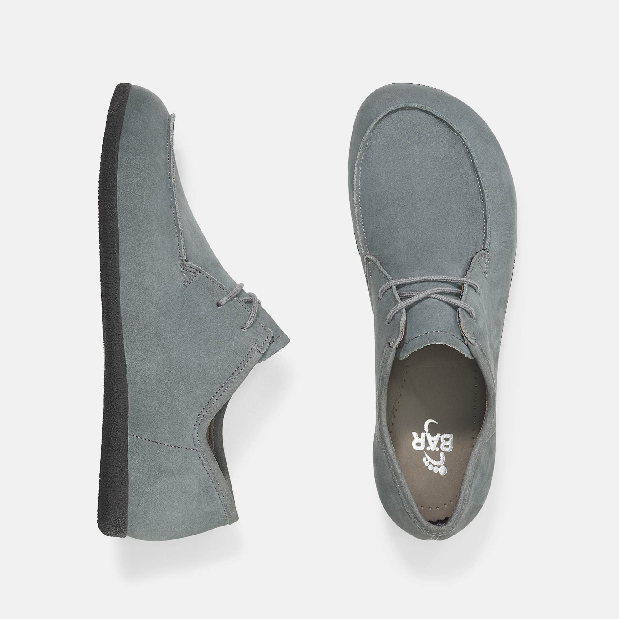 BÄR Schuhe Damenschuhe Freizeitschuhe Johanna dunkelgrau Kalbnubukleder Ansicht von oben