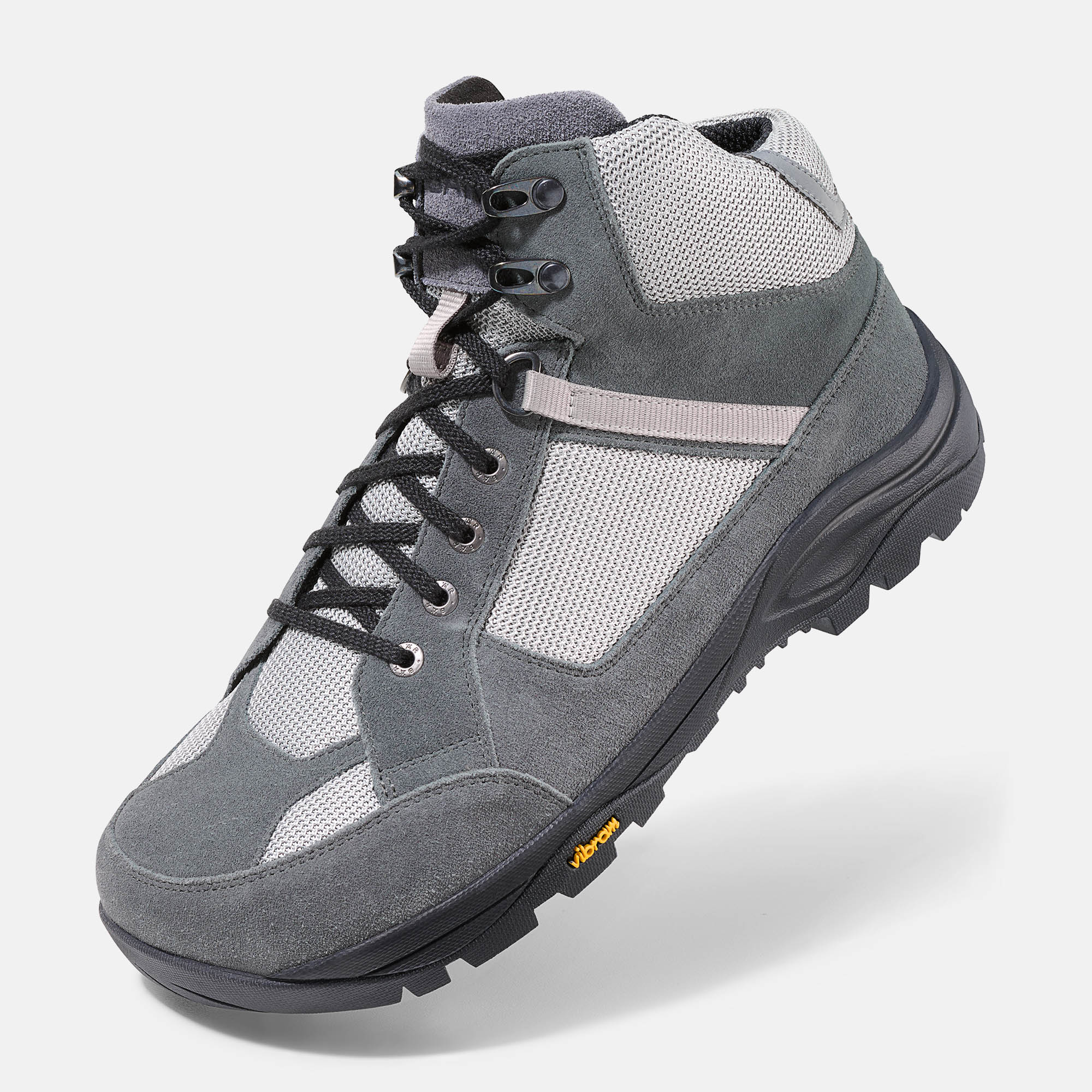 BÄR Schuhe Unisexschuhe Wanderstiefel Innsbruck grau Rindveloursleder wasserabweisend, Funktionstextil Produktbild