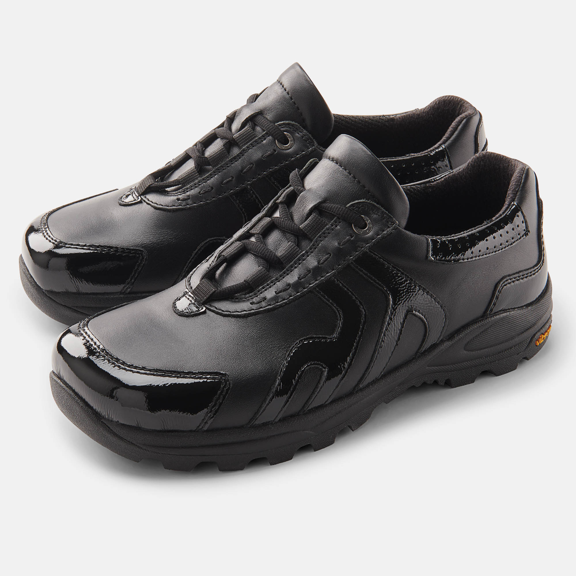 BÄR Schuhe Damenschuhe Wanderschuhe Lady-Sport L schwarz Kalbnappaleder, Lackleder Hauptbild