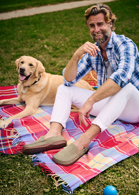 BÄR Schuhe Herrenschuhe Freizeitschuhe Apache oliv Rindnubukleder Emotionsbild