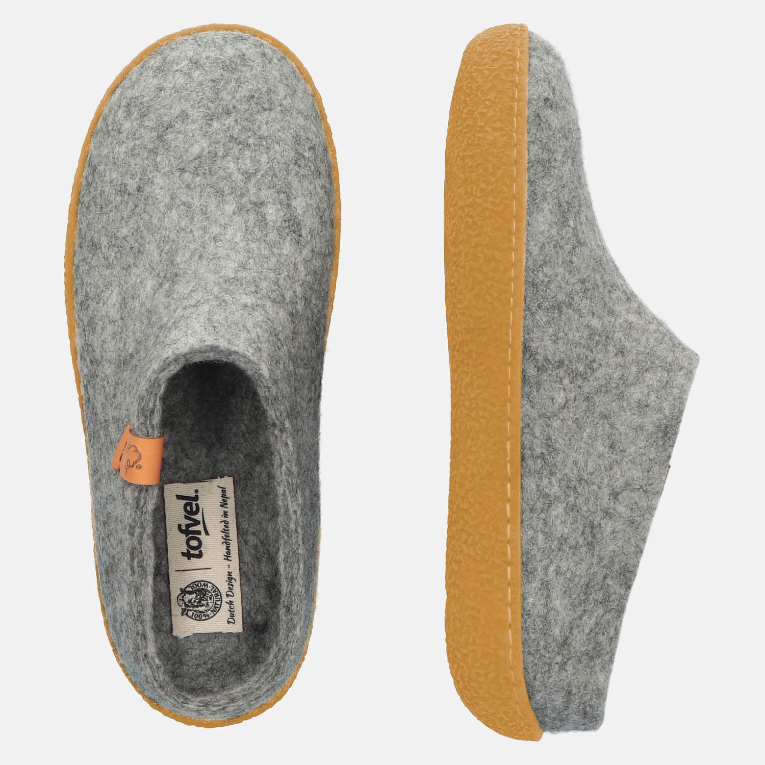 BÄR Schuhe Unisexschuhe Hausschuhe Slipa grau Ansicht von oben