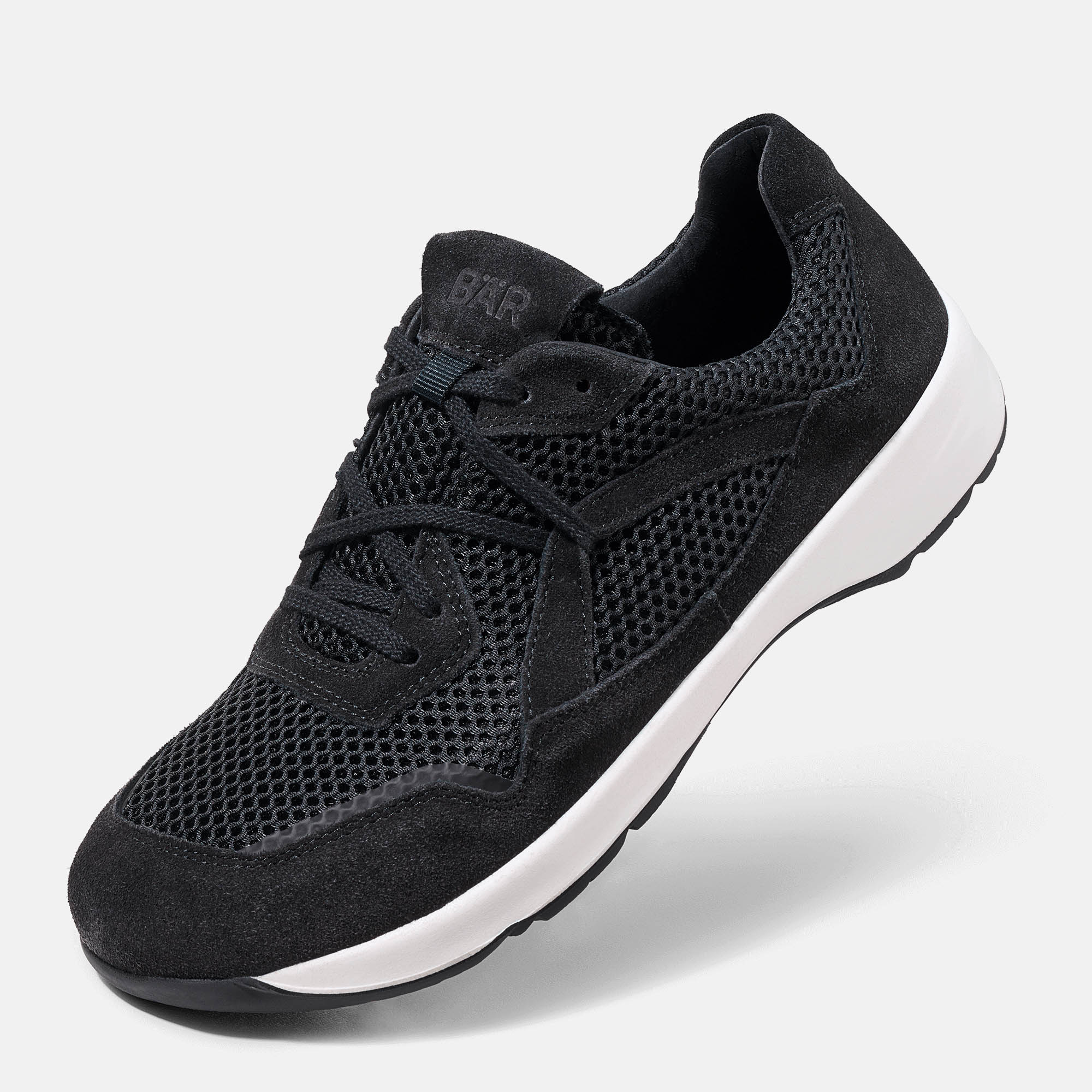 BÄR Schuhe Damenschuhe Sport LadyMove schwarz Mesh, Kalbveloursleder Produktbild