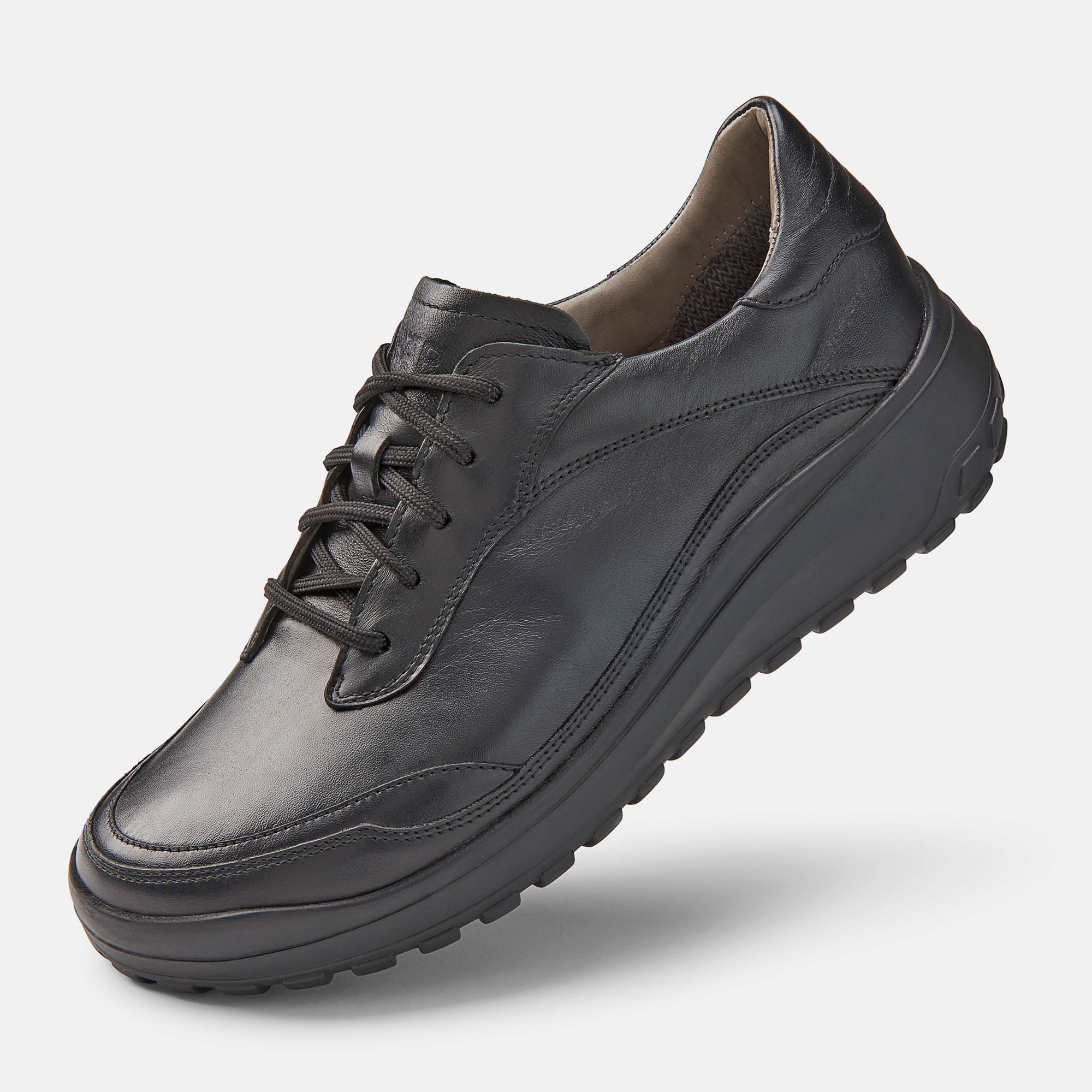 BÄR Schuhe Herrenschuhe Freizeitschuhe Quinn schwarz Rindnappaleder, Rindveloursleder Produktbild