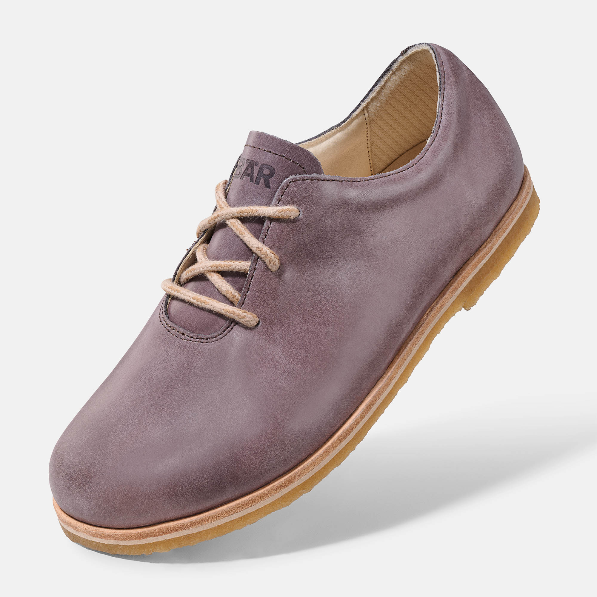 BÄR Schuhe Damenschuhe Freizeitschuhe Carey grau Kalbnappaleder gefettet Produktbild