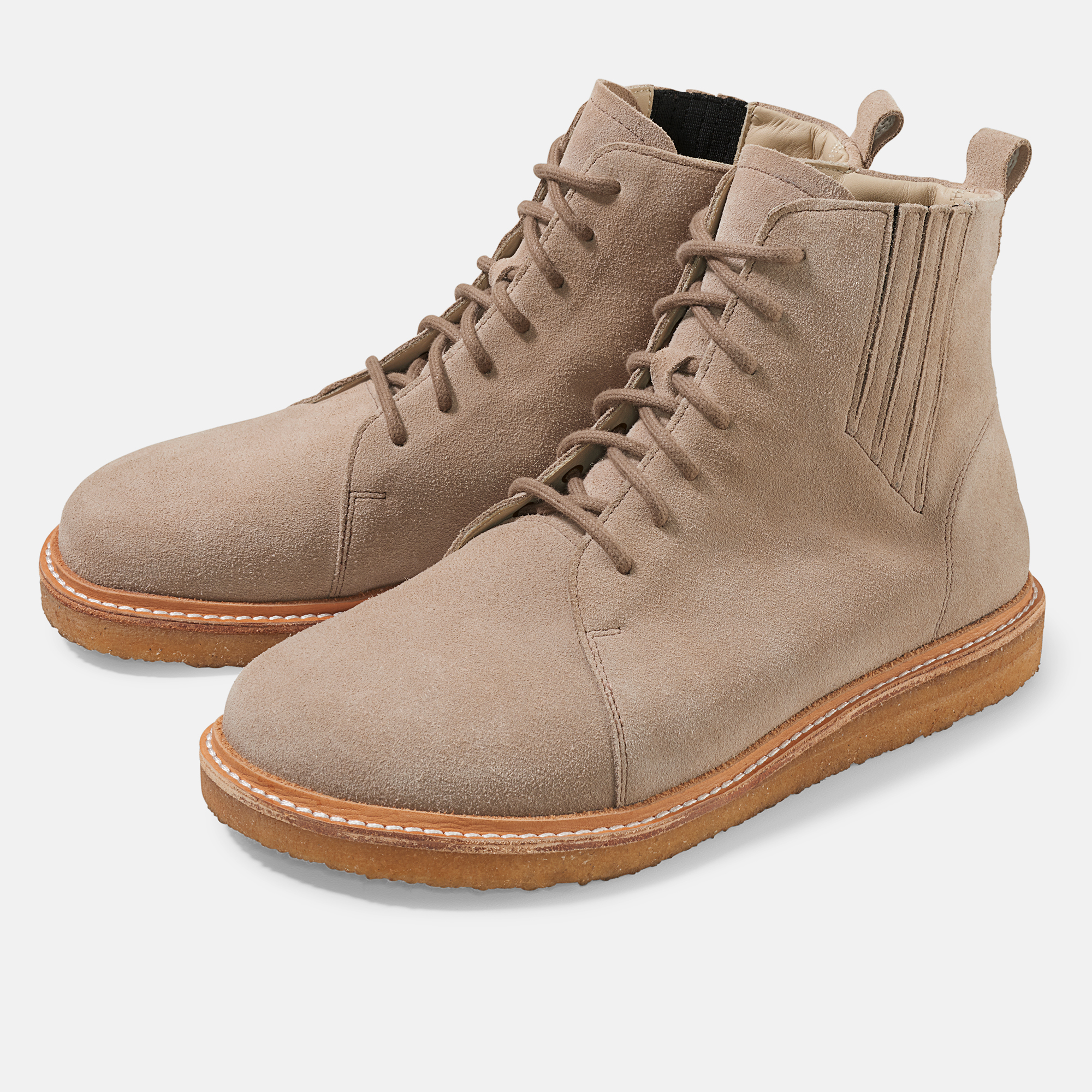 BÄR Schuhe Damenschuhe Freizeitschuhe Maud taupe Kalbveloursleder wasserabweisend Hauptbild