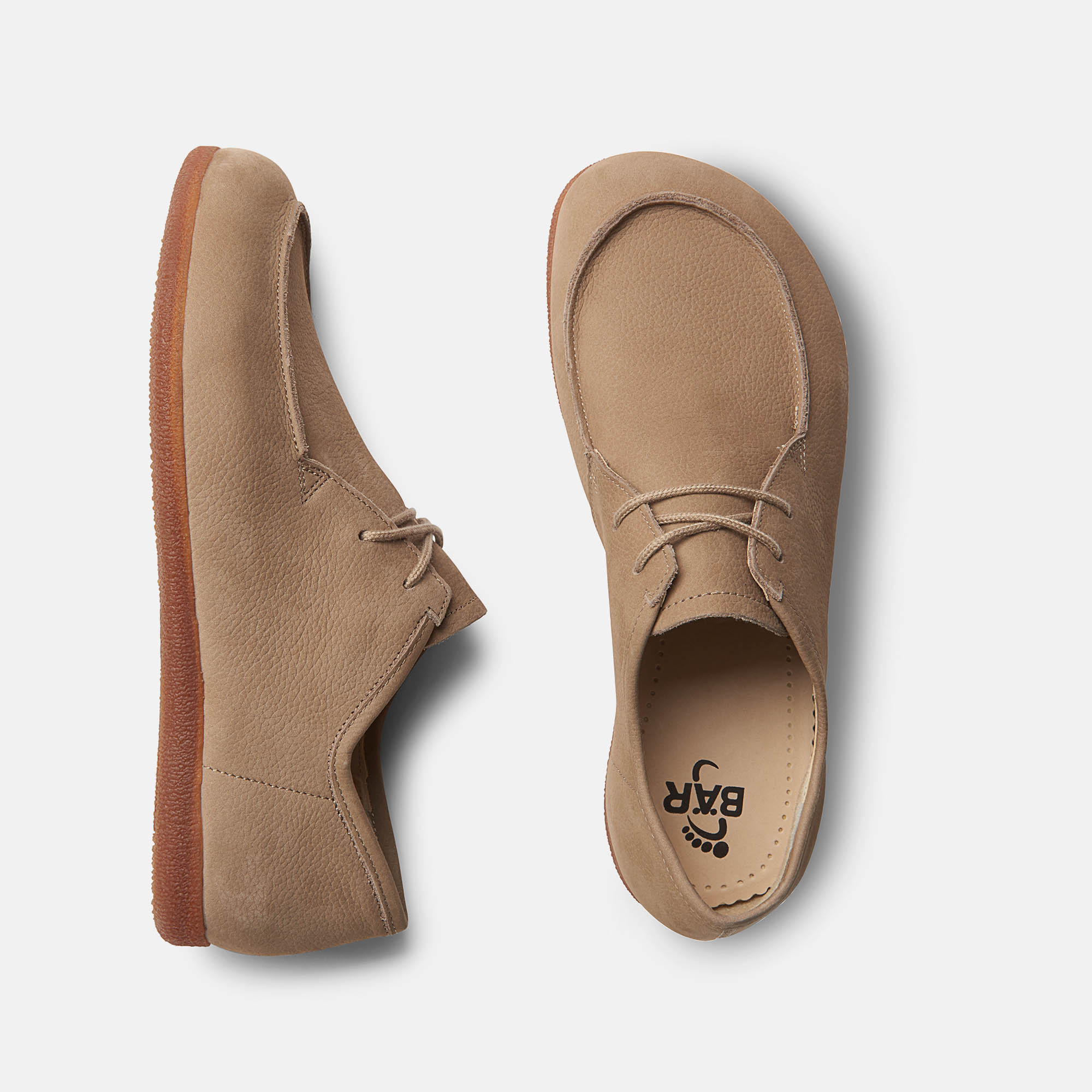 BÄR Schuhe Damenschuhe Freizeitschuhe Johanna toffee Kalbnubukleder Ansicht von oben